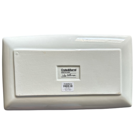 Crate & Barrel , NWT,Julia Rothman “Yule Town” Appetizer Mini Platter - Picture 2 of 5